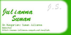 julianna suman business card